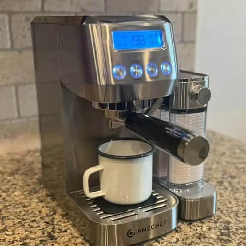 AMZCHEF 20 Bar Cappuccino Machines with Automatic Milk Frother
