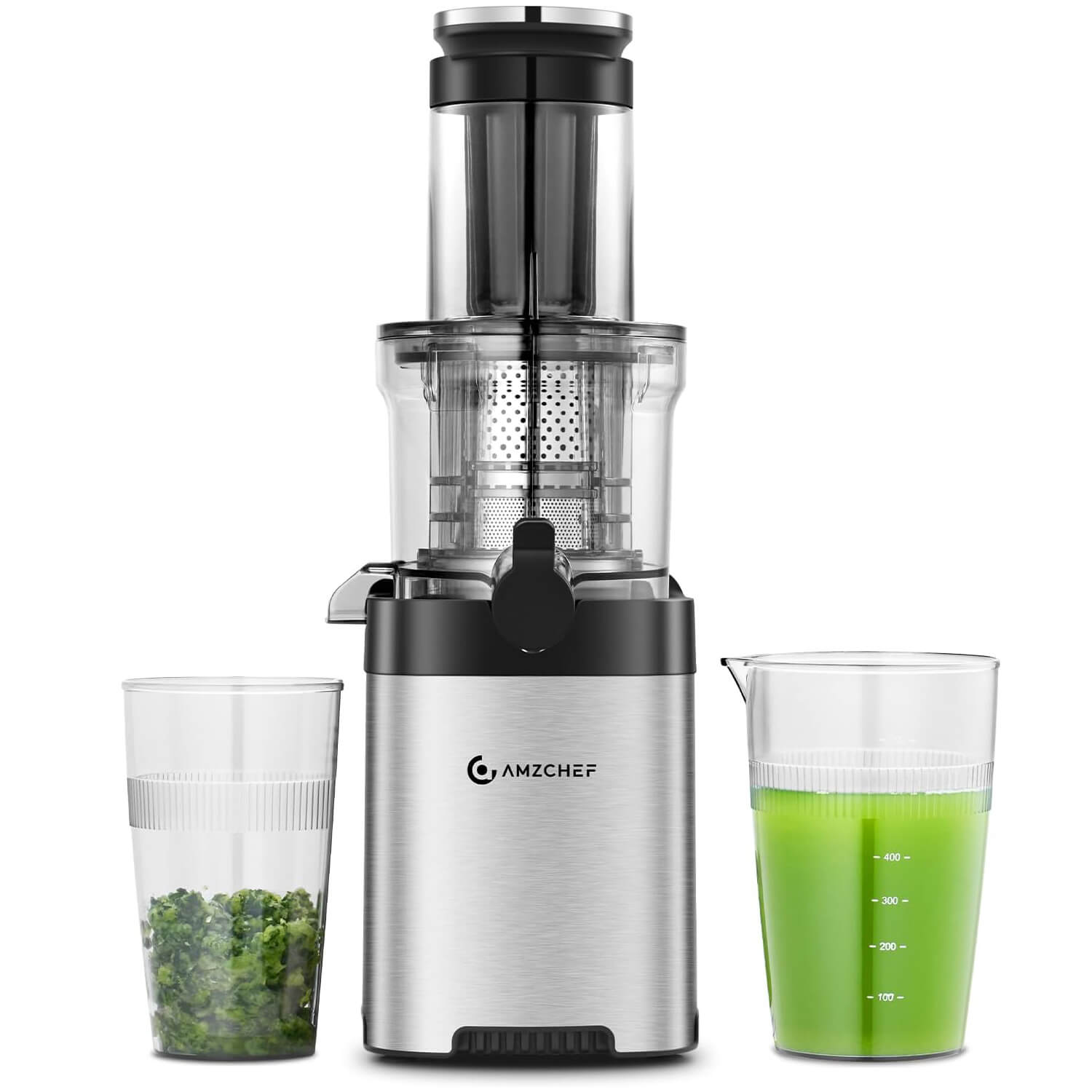 Amzchf Juicer Machine with Large Feed Chute for Whole Fruits