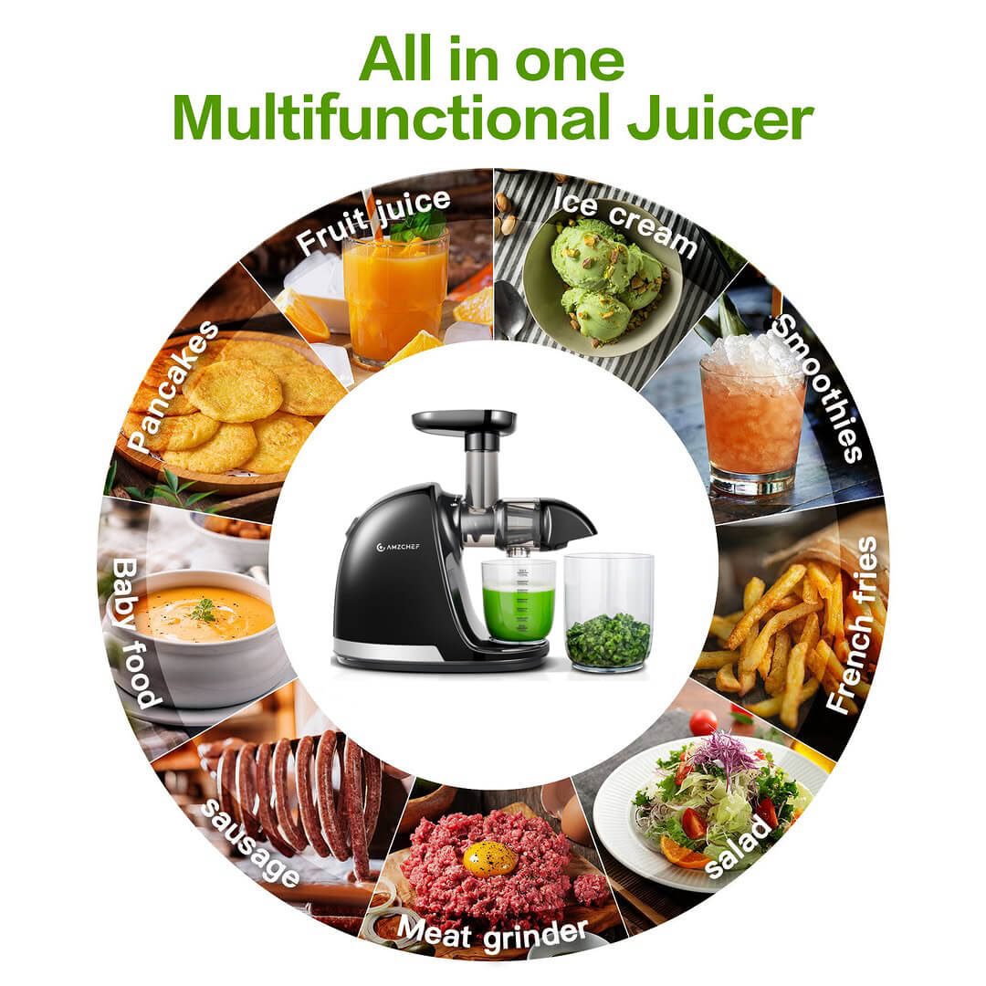 AMZCHEF Slow Masticating Juicer Machine ZM1501