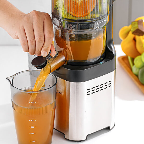 AMZCHEF Cold Press Juicer Machine with Large Feed Chute