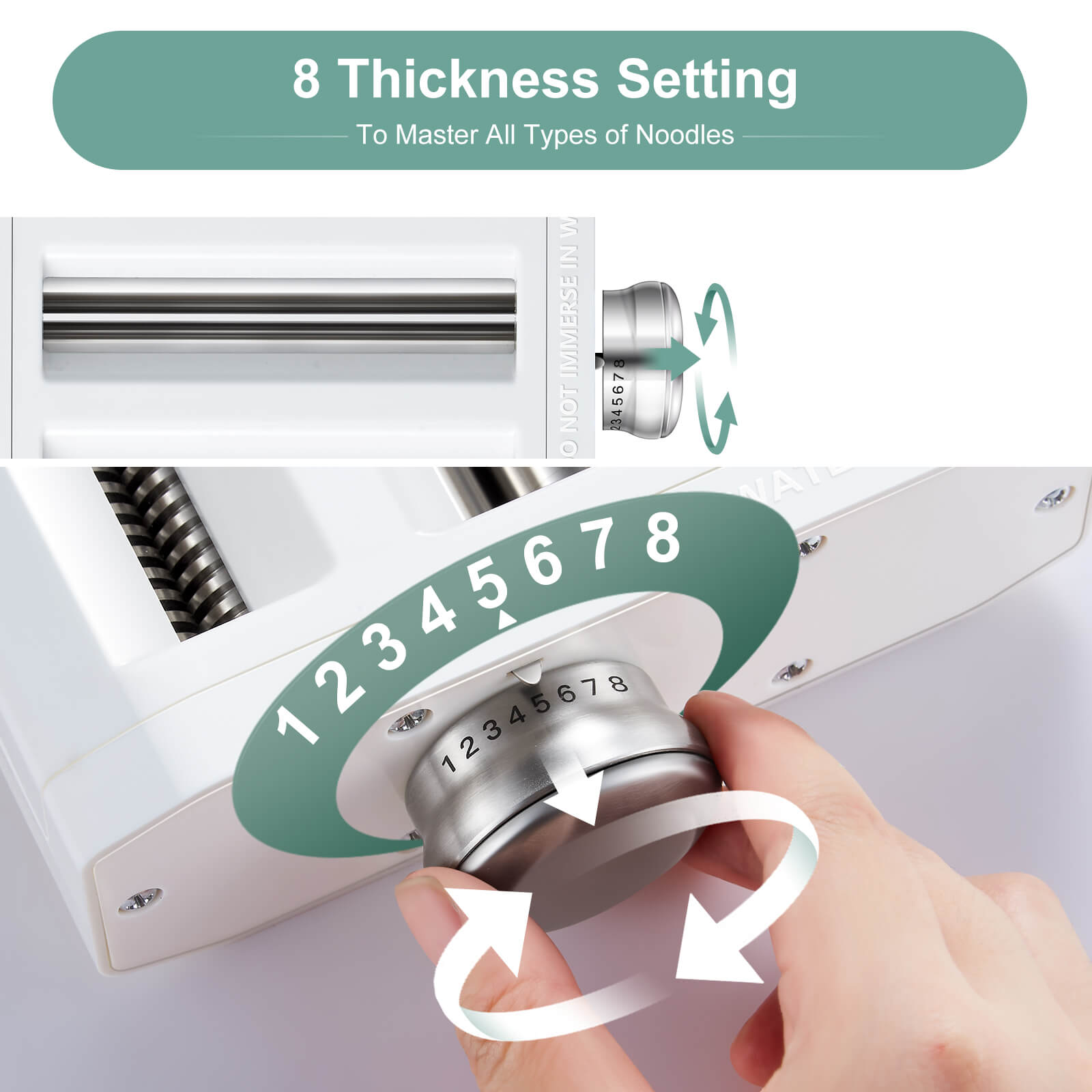 Amzchef 3-in-1 Pasta Maker Attachments Set for Kitchenaid Mixers