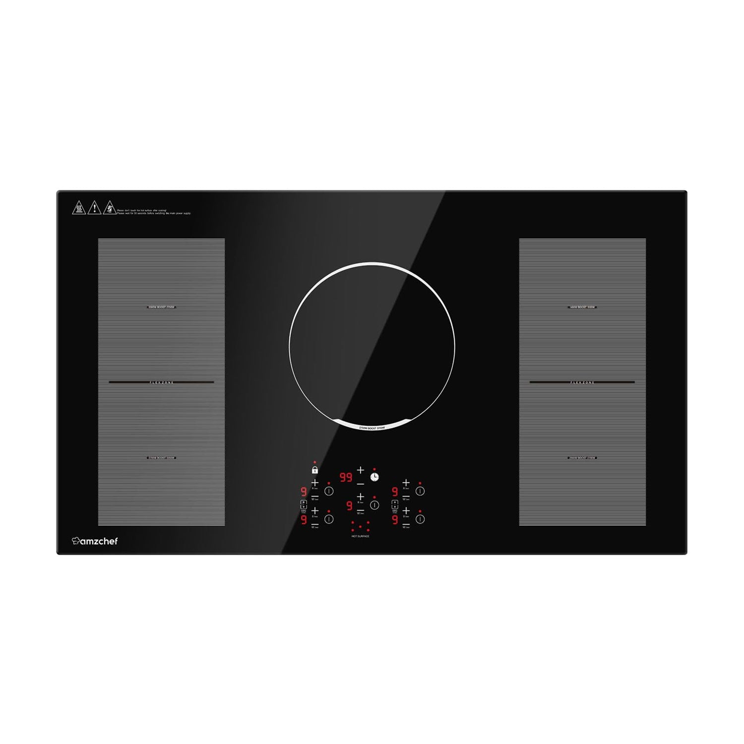 AMZCHEF Portable Double Induction Cooktop with 2 Burners YL18-DC08