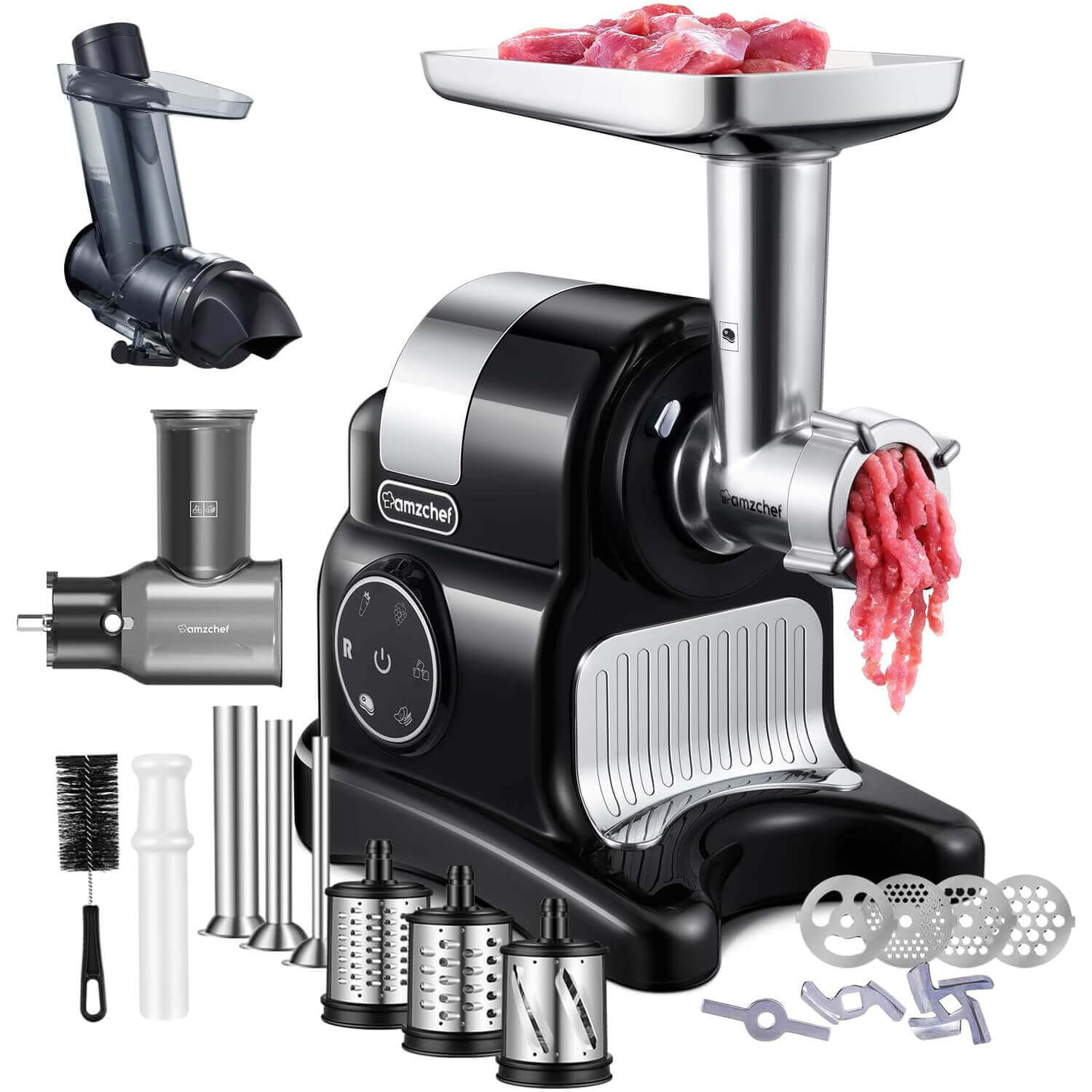 AMZCHEF Inovative 5-in-1 Multifunctional Juicer ZM1517 Black