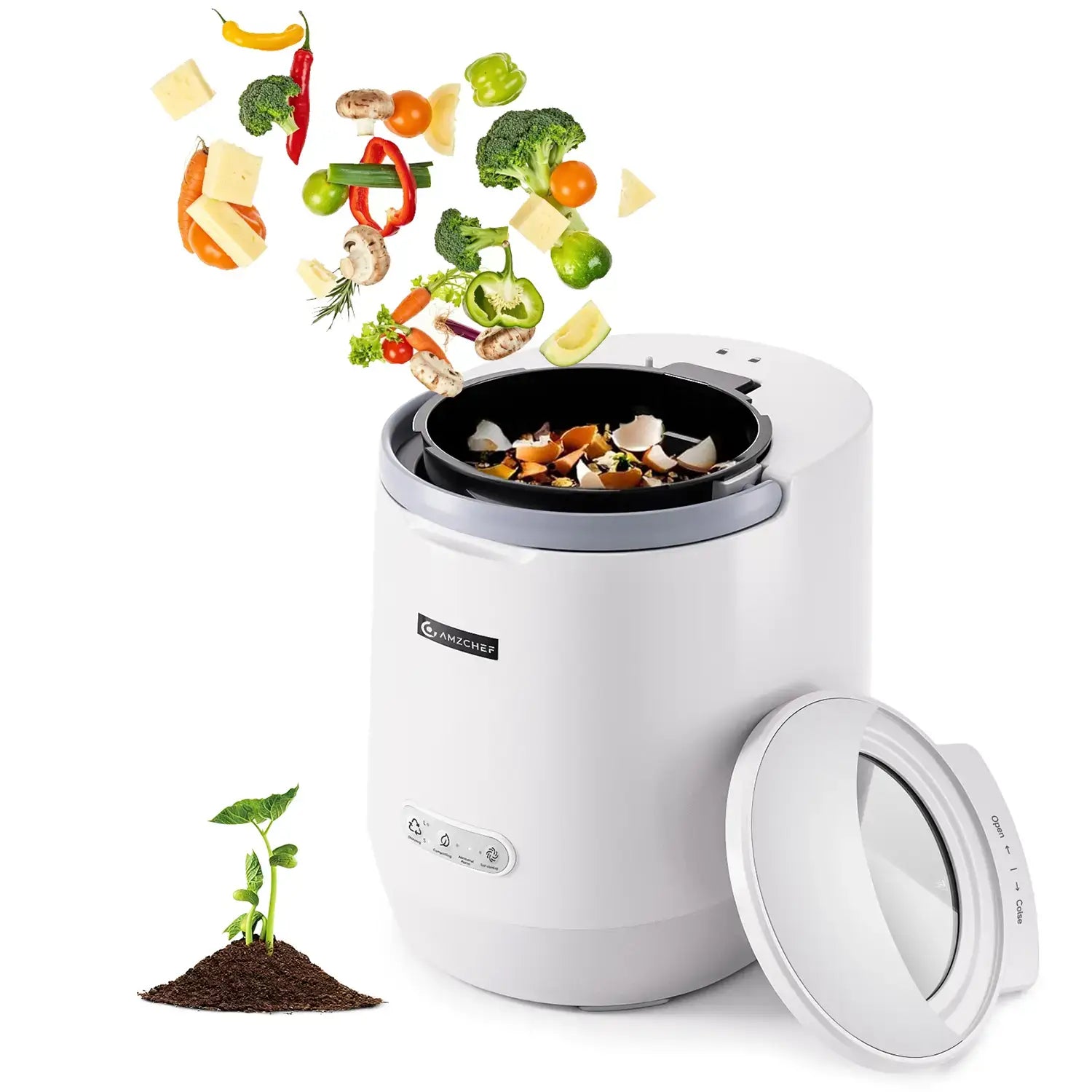 AMZCHEF Smart Electric Kitchen Composter