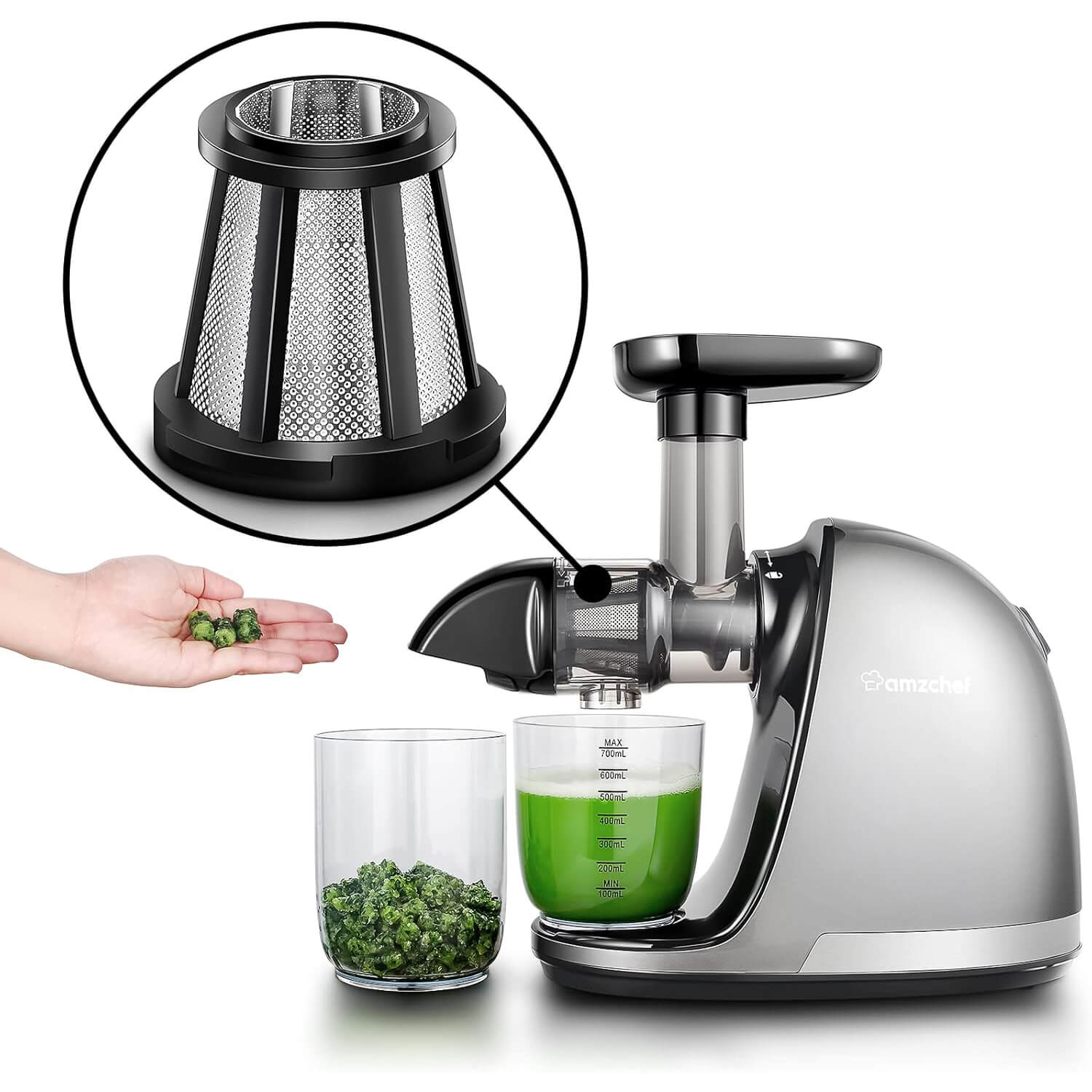 Slow Juicer Filter Compatible with AMZCHEF 1501 and 3001