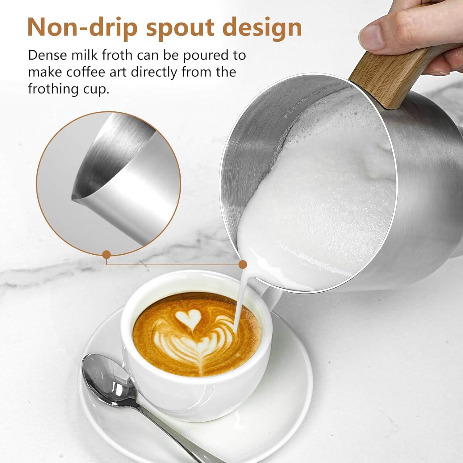 AMZCHEF 8-IN-1 Multifunctional Automatic Milk Frother Steamer