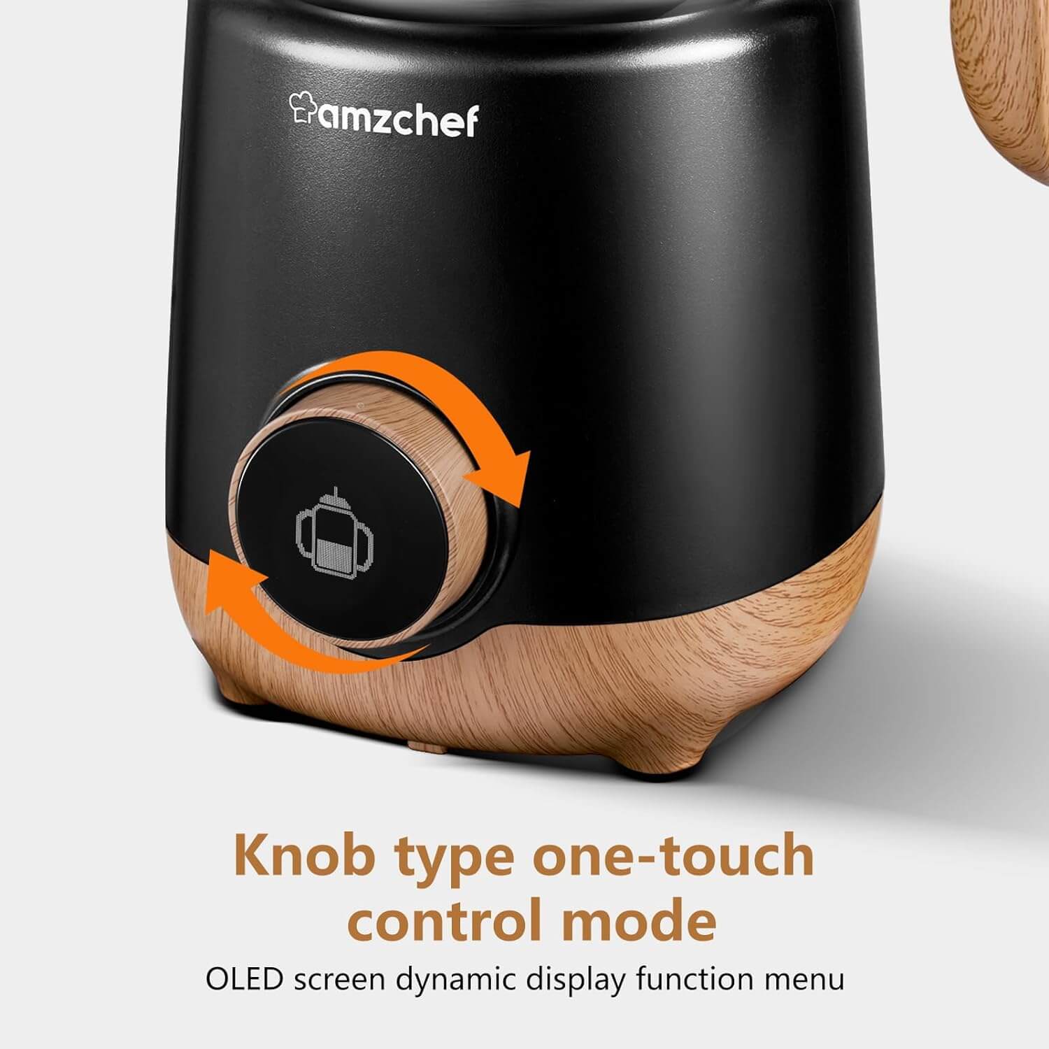 AMZCHEF 8-IN-1 Multifunctional Automatic Milk Frother Steamer