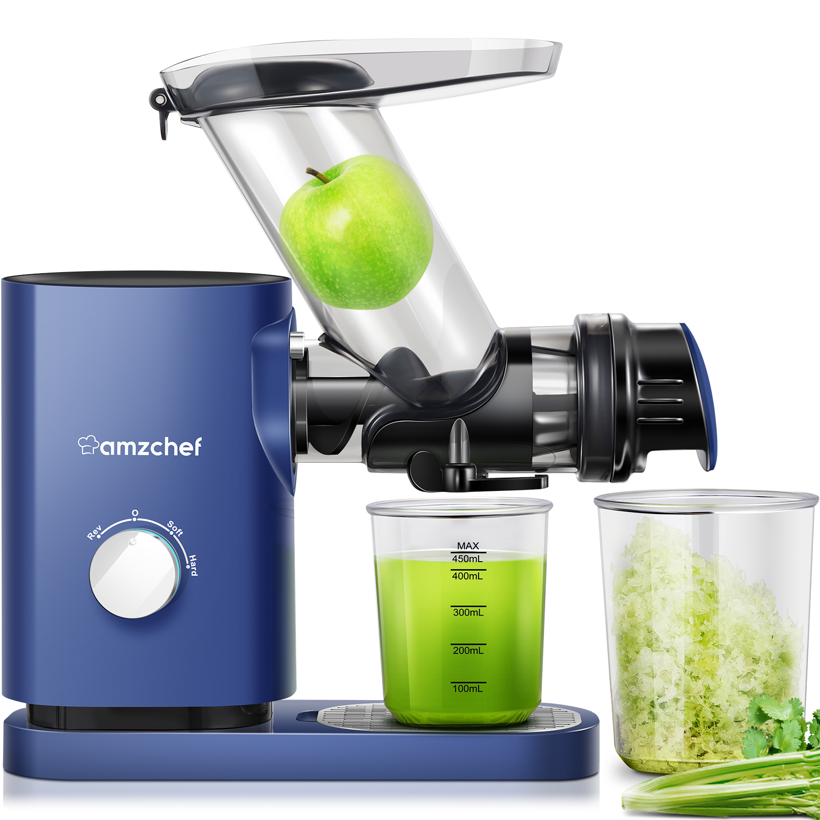 AMZCHEF Slow Juicer ZM1507 Blue