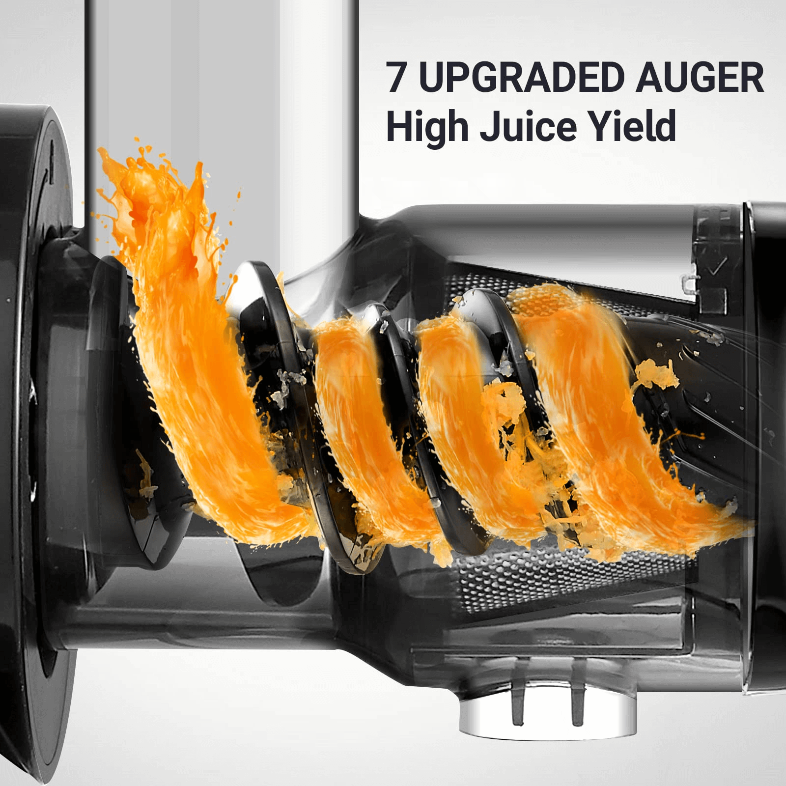 AMZCHEF Slow Juicer for Fruit and Vegetables Powerful Juicer GM3001 Green