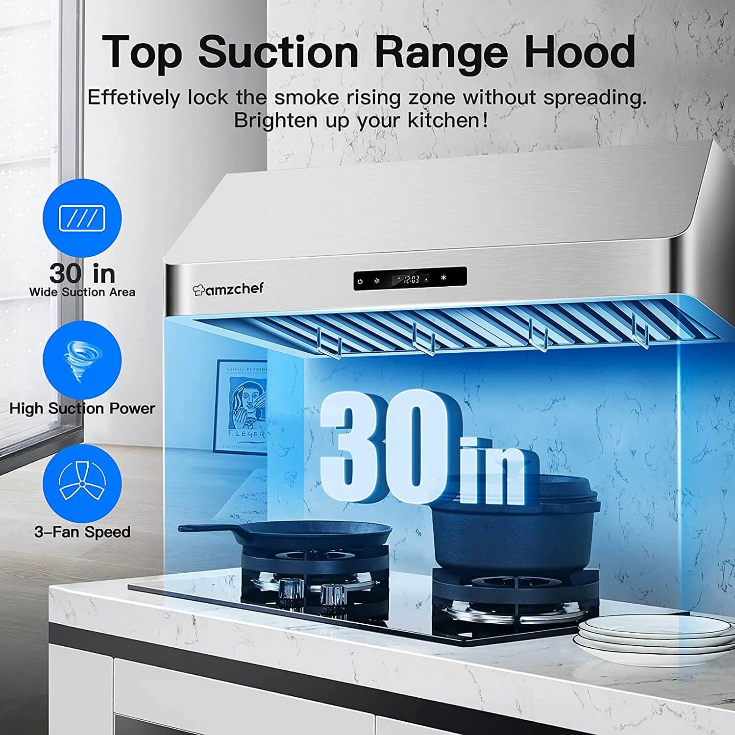Range hoods 30 inch App control