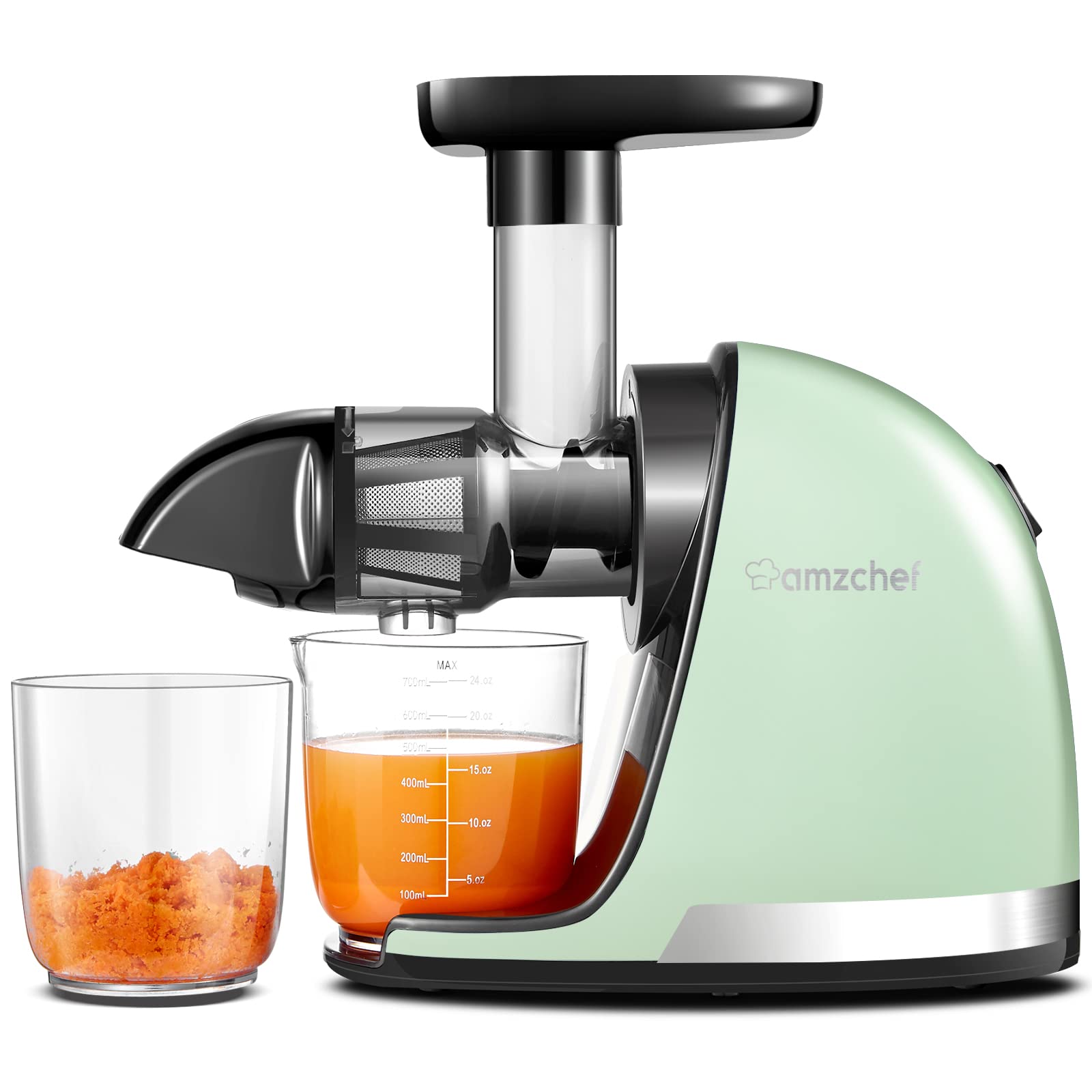 AMZCHEF Cold Press Juicer with Two Speed Modes GM3001 Green