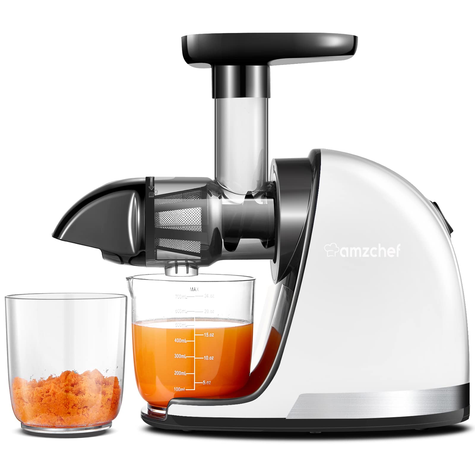 AMZCHEF Cold Press Slow Juicer ZM1501 Pure white