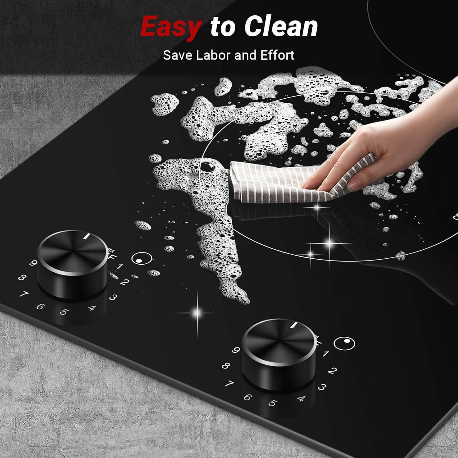 2 burner electric cooktop best sale