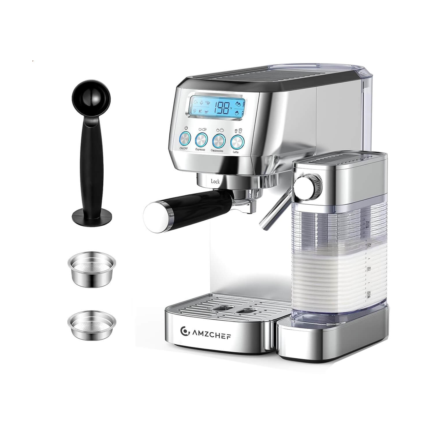 AMZCHEF 20 Bar Pressure Espresso Coffee Maker for home