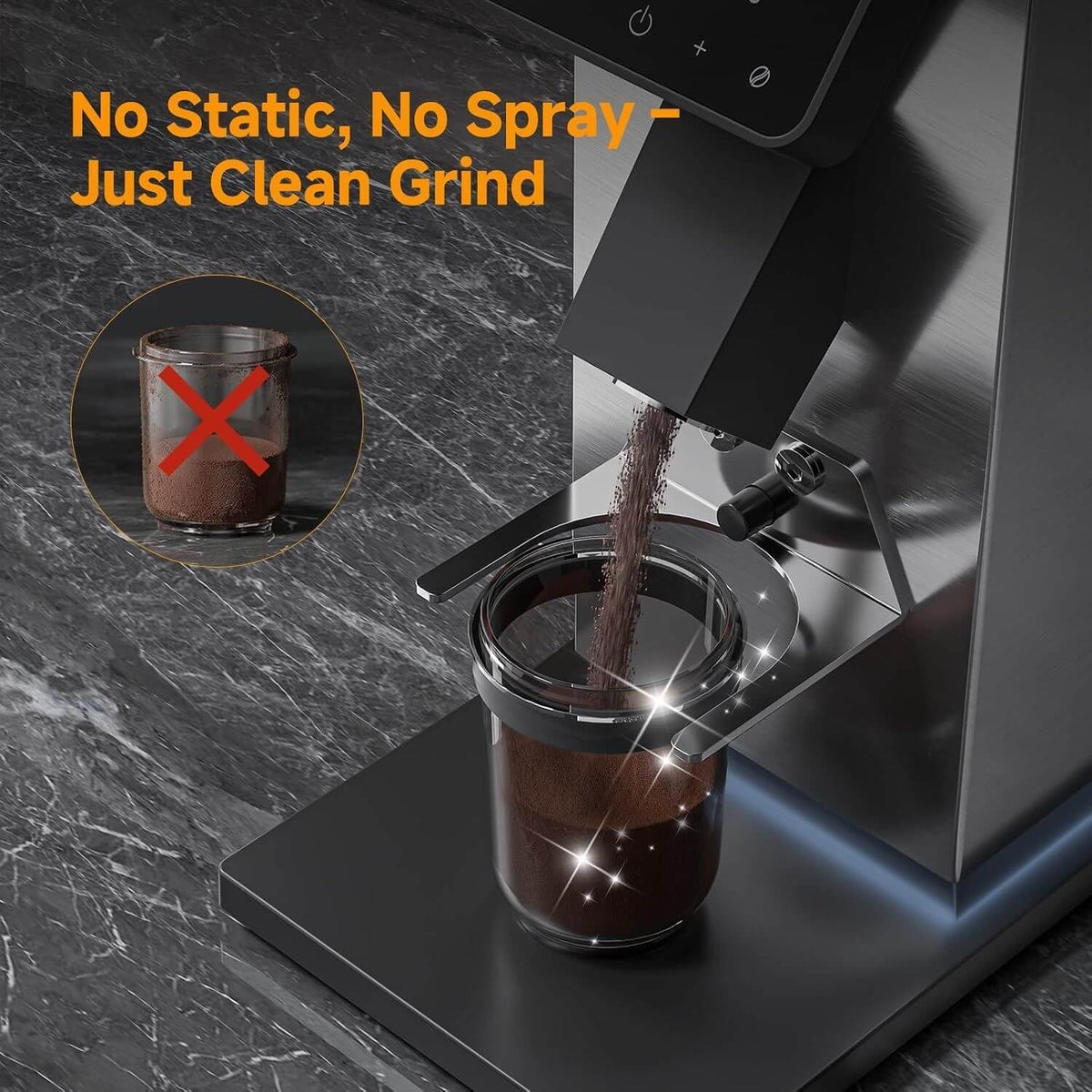 AMZCHEF Coffee Grinder for Pour Over