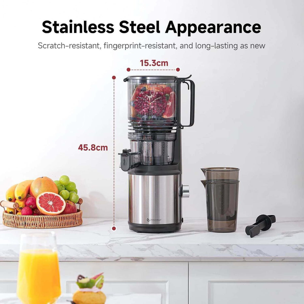 AMZCHEF Juicer Machine with 2000ML Capacity