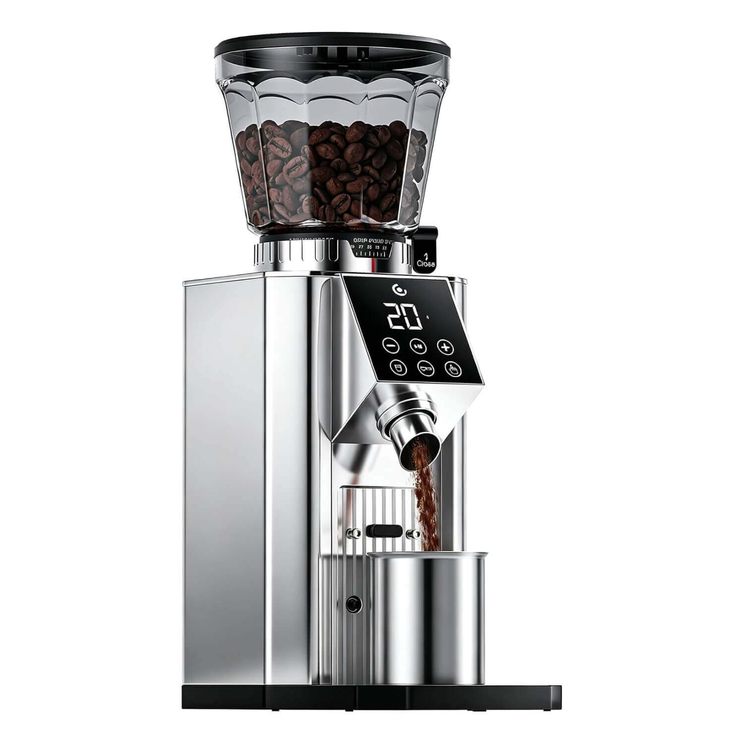 AMZCHEF Electric Conical Burr Coffee Grinder