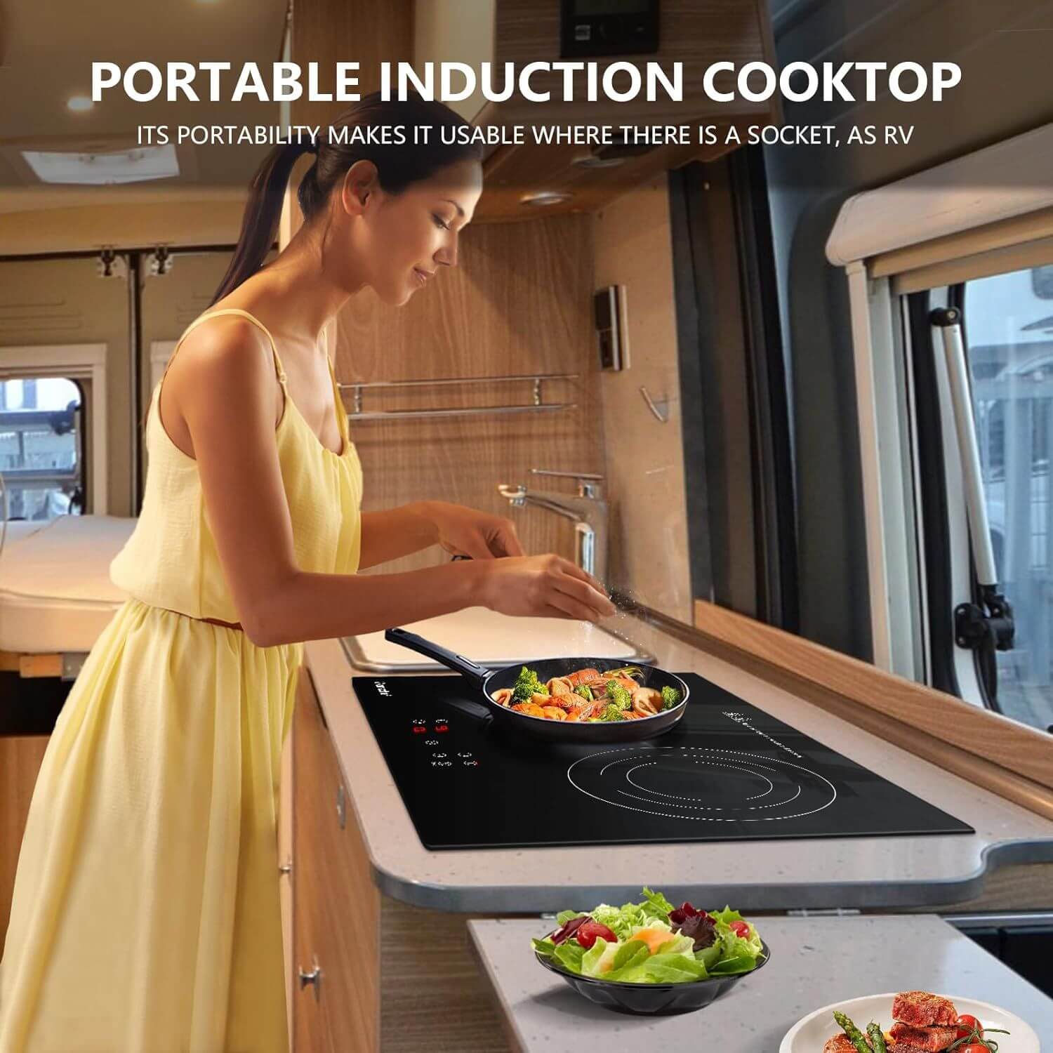 2 burner induction cooktop portable best sale