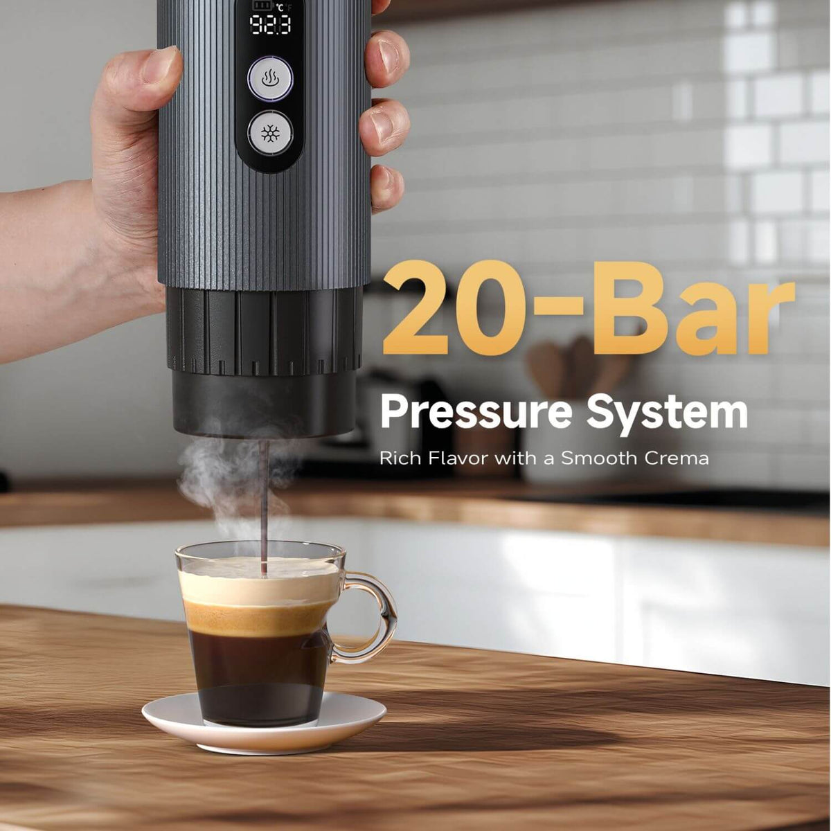 AMZCHEF Portable Espresso Maker for RV
