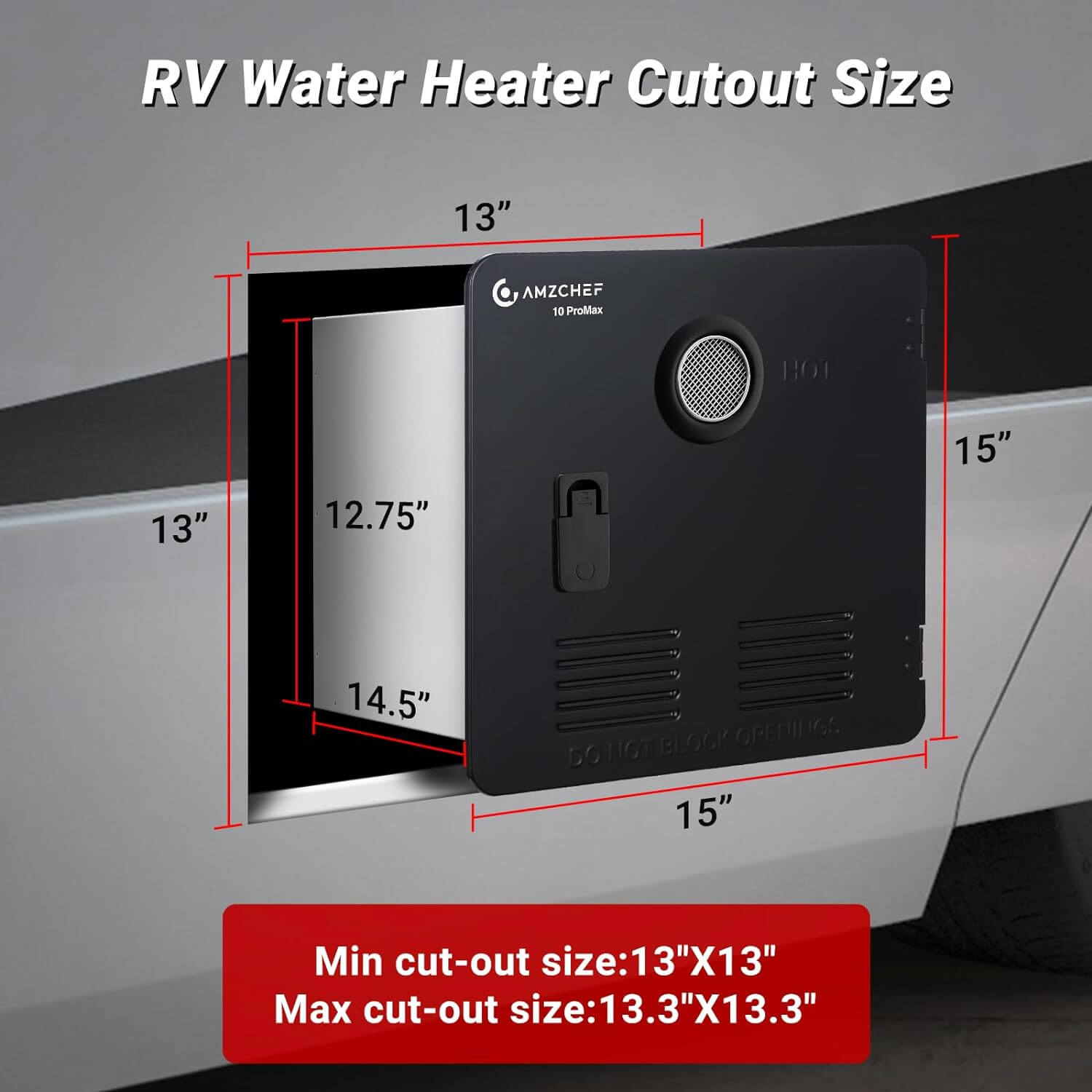 AMZCHEF RV Tankless Water Heater