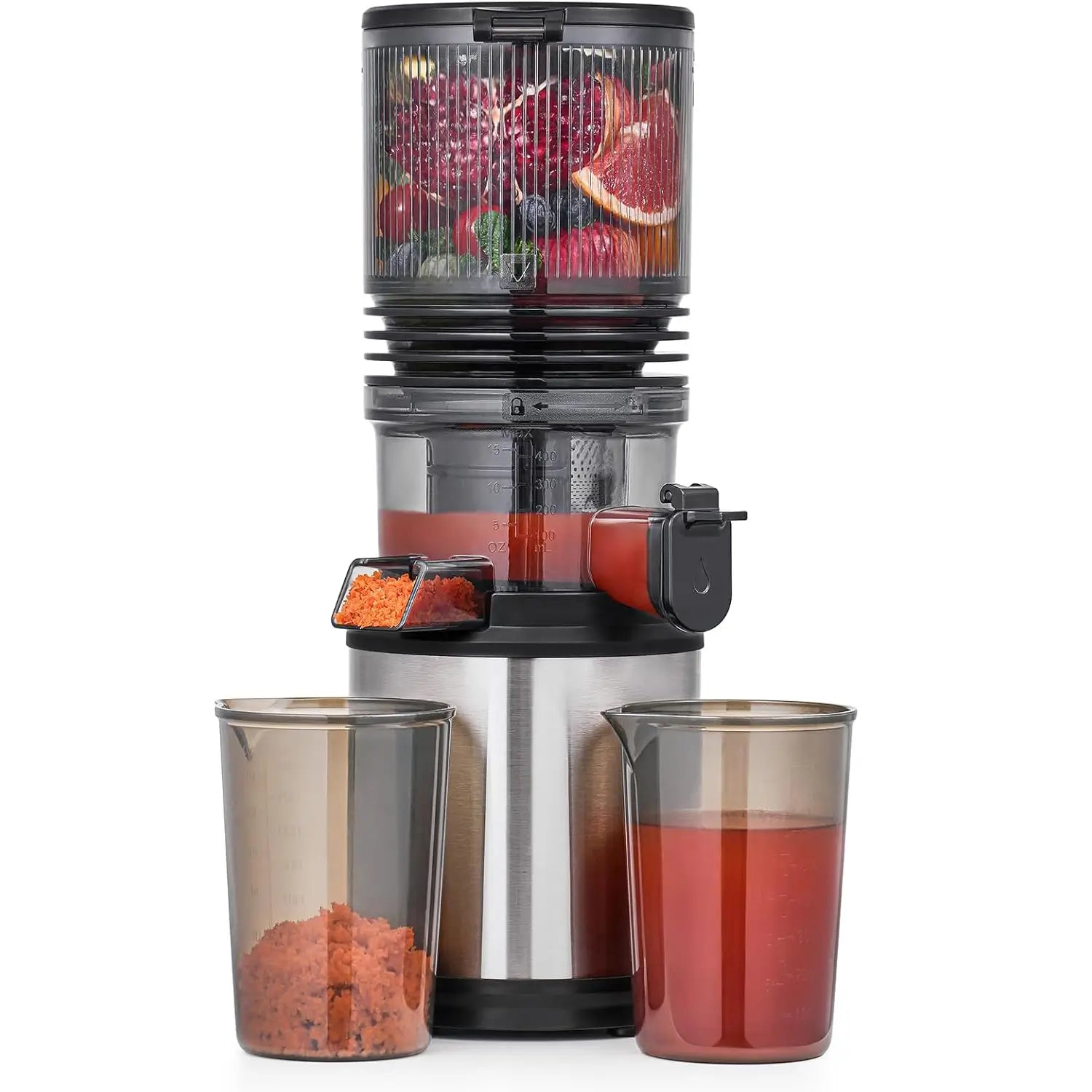AMZCHEF Cold Press Juicer Machine With 6" Extra-Wide Feed Chute For Family