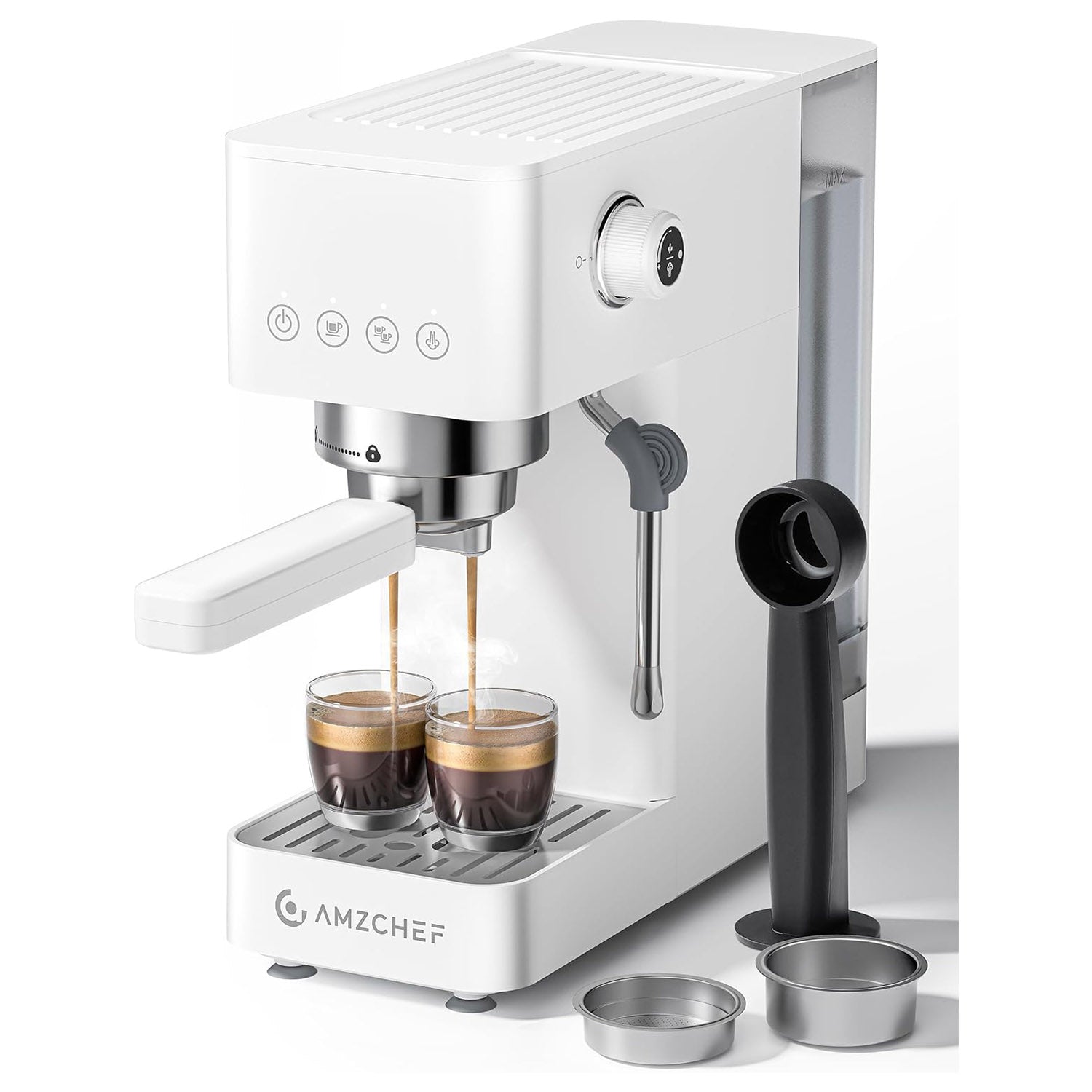 AMZCHEF 20 Bar Espresso Machine with Milk Frother