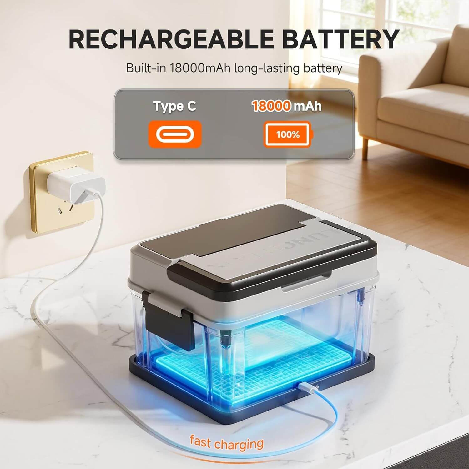 AMZCHEF 5-sided heating lunch box food warmer