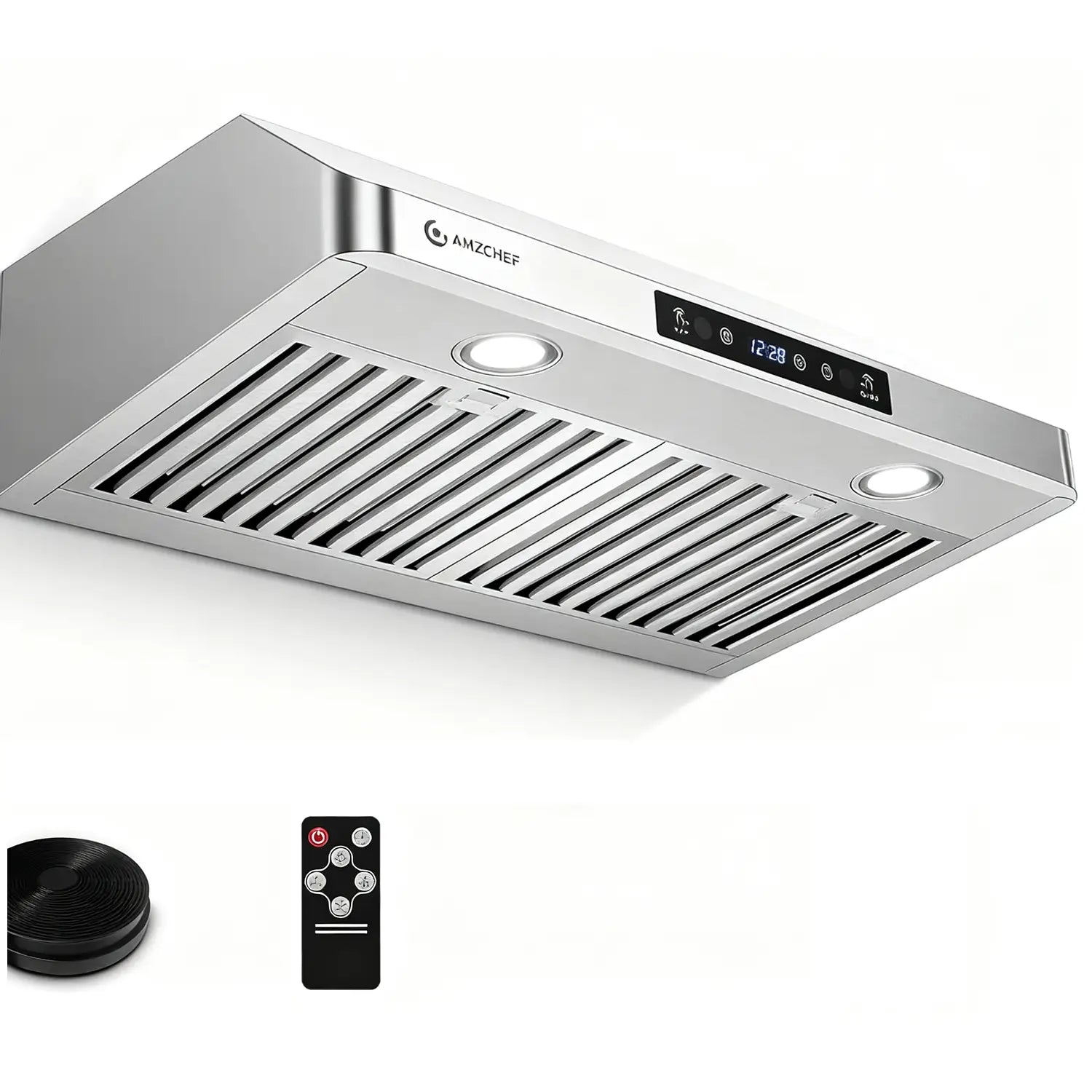 AMZCHEF 30 Inch Under Cabinet Range Hood 750 CFM with Remote Control