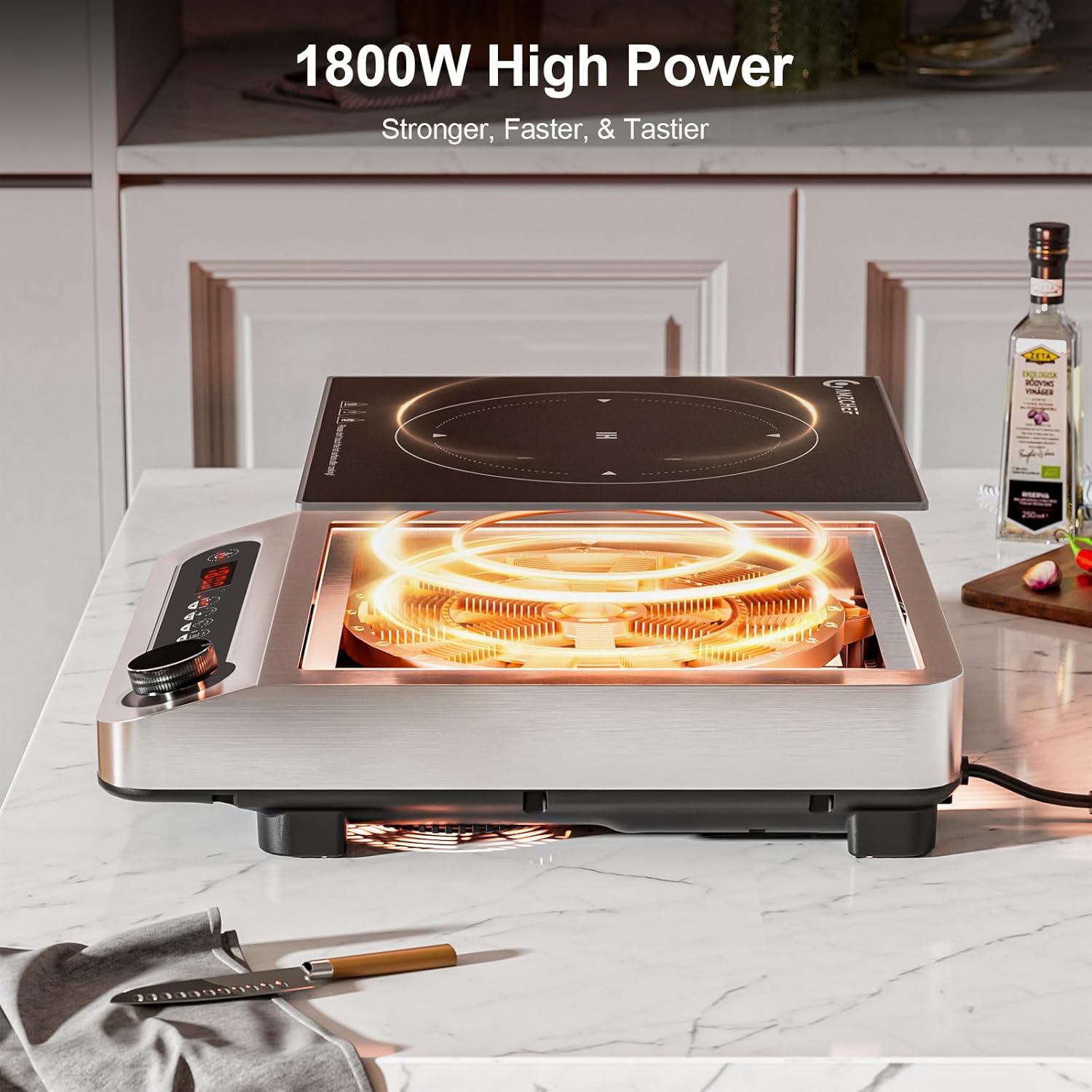 AMZCHEF Commercial Induction Cooktop 1800W Countertop  HL-PC4