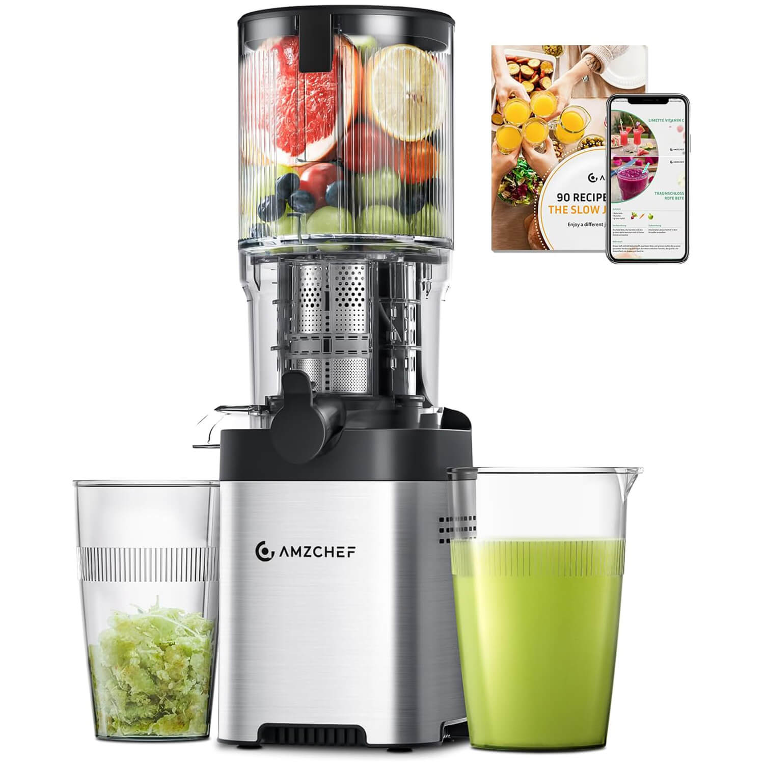 AMZCHEF Cold Press Juicer 5.2