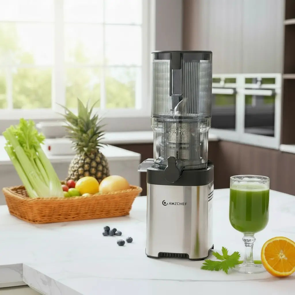 Cold Press Juicer Machine with Large Feed Chute
