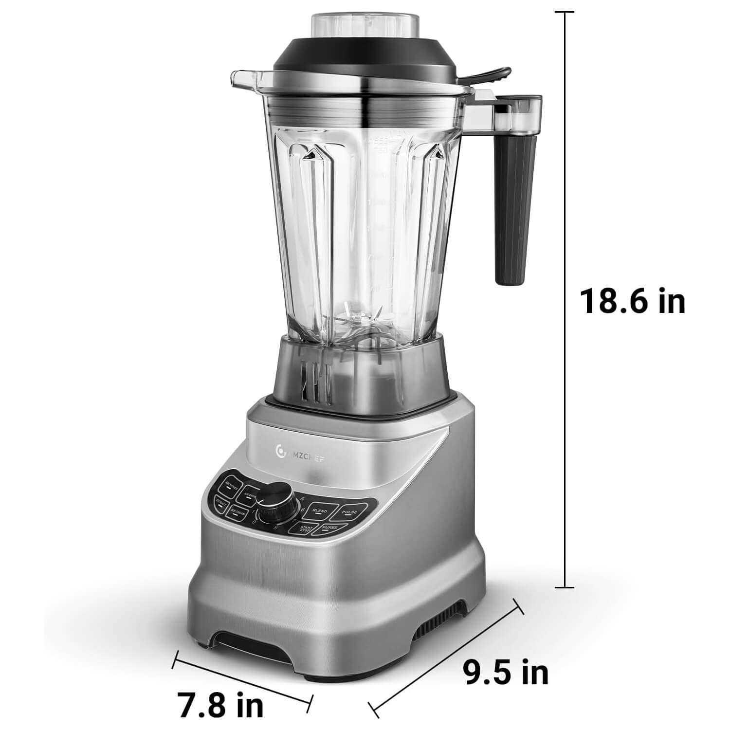 Amzchef 5-IN-1 Professional Blender 5 Functions 1800W