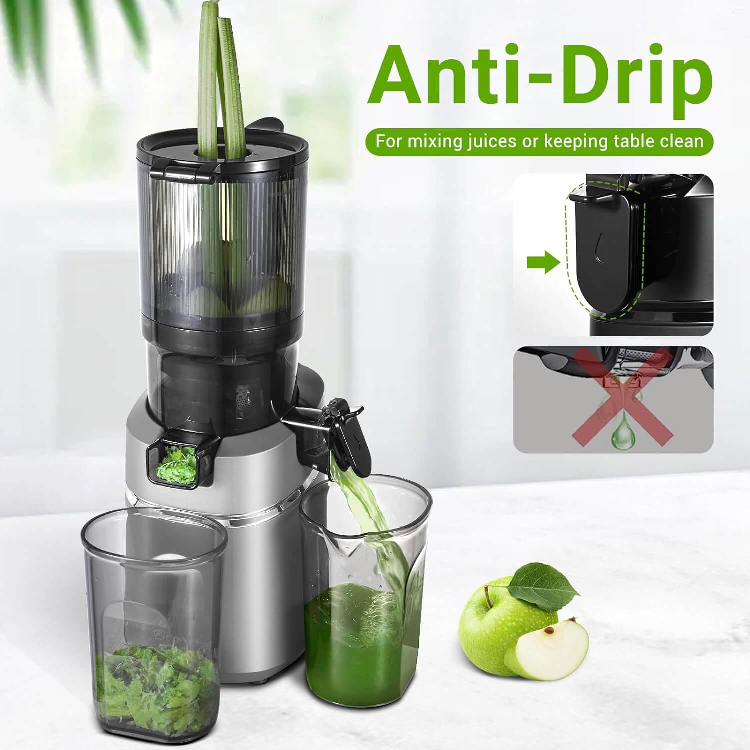 Vegetable juicer top