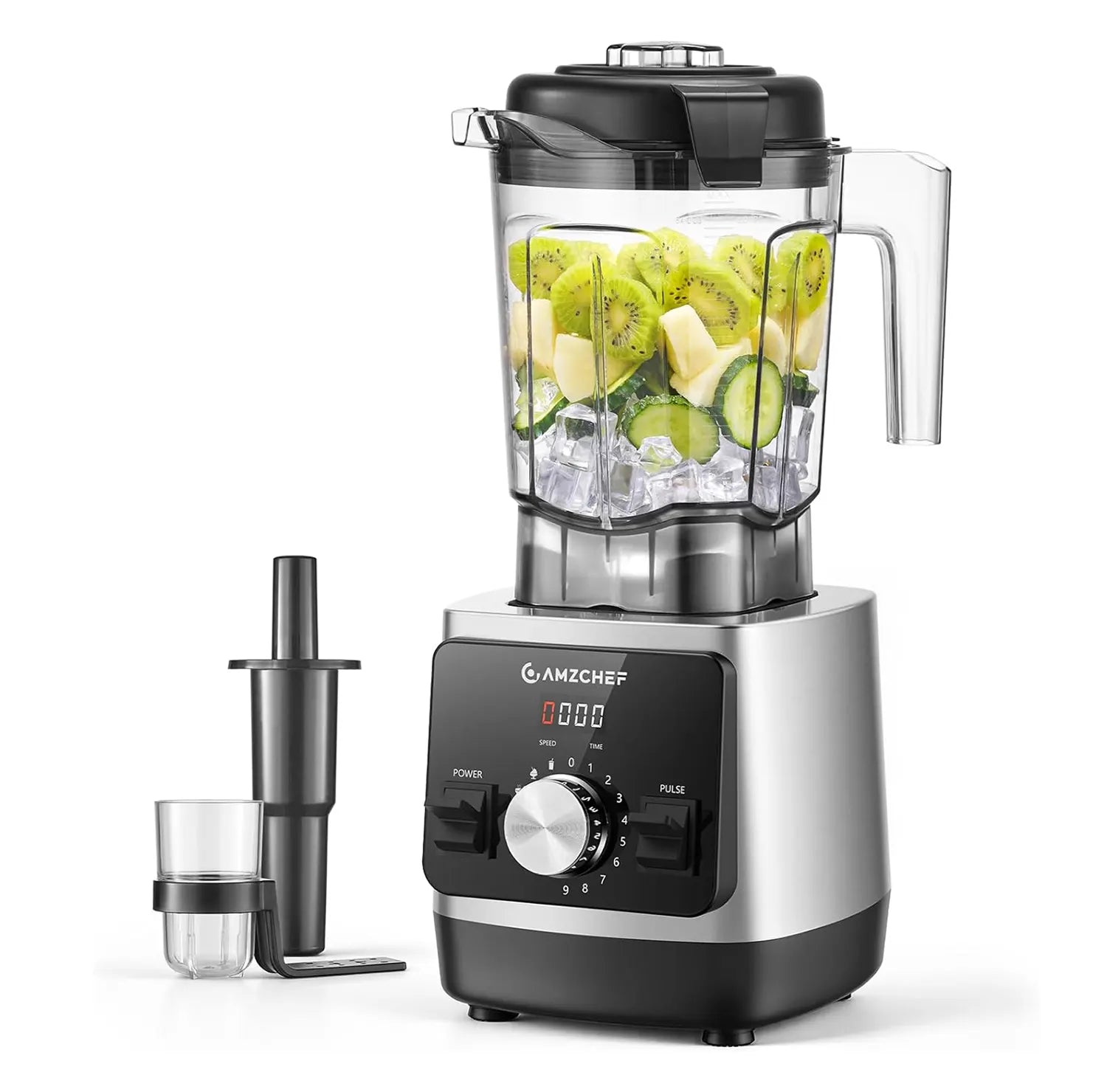 Amzchef 1800W Countertop Blender with 6-Blade | 68oz BPA-Free Pitcher