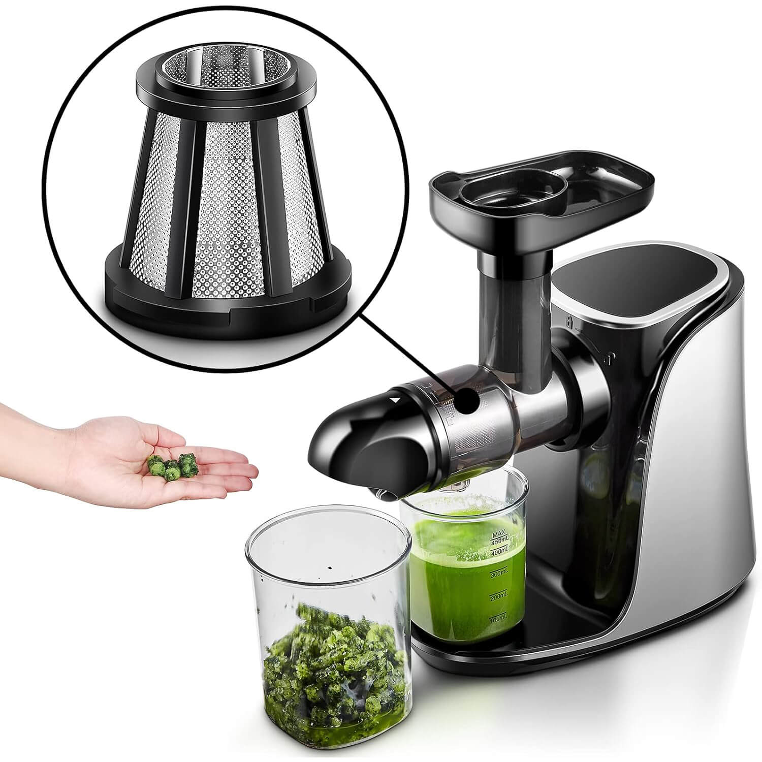 Slow Juicer Filter Compatible with AMZCHEF 1501 and 3001