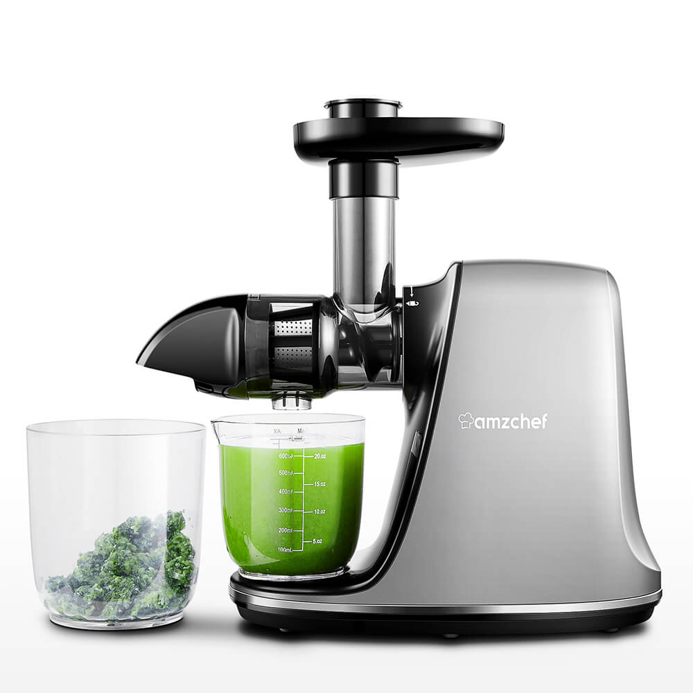 AMZCHEF Cold Press Slow Masticating Juicer High Juice Yield for Fruites and Vegetables