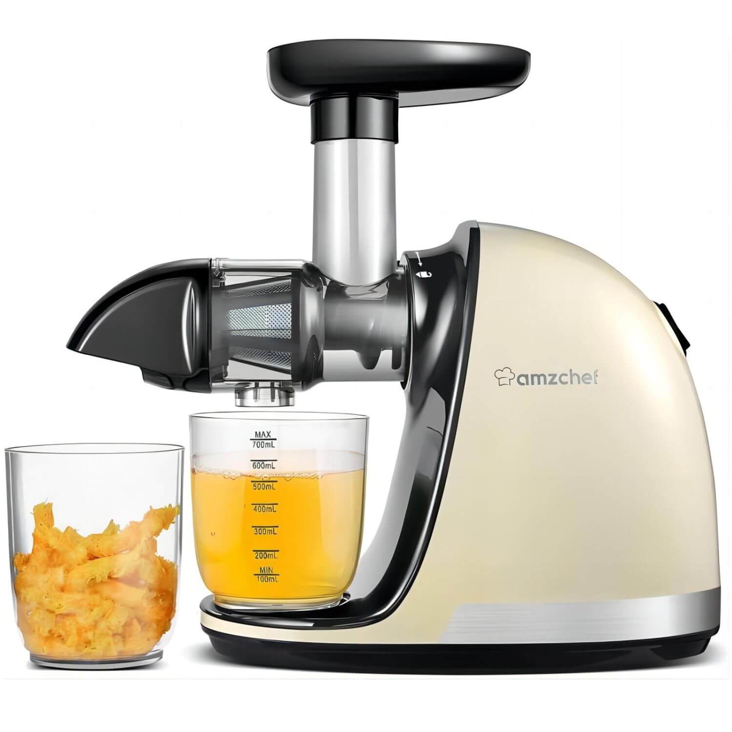 AMZCHEF Cold Press Slow Juicer ZM1501 Pure white
