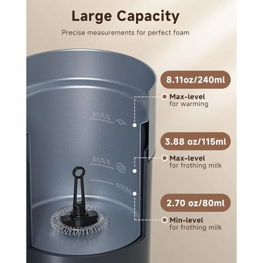 AMZCHEF 4-in-1 IPX6 Waterproof Electric Milk Frother