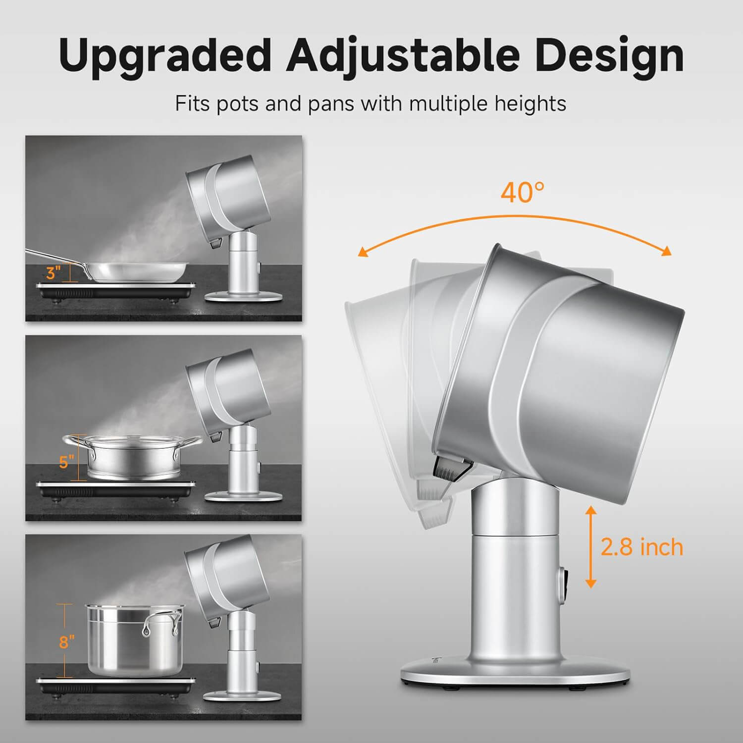 Amzchef Portable Desktop Kitchen Range Hood 