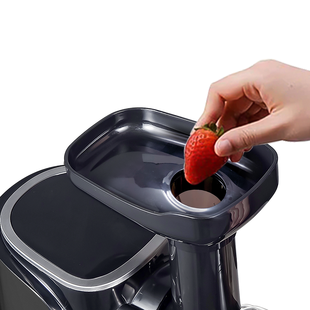 AMZCHEF Slow Masticating Juicer Extractor, Cold Press Juicer with Two Speed Modes, 2 Travel bottles(500ML),LED display, Easy to Clean Brush & Quiet Motor for Vegetables&Fruits,Black
