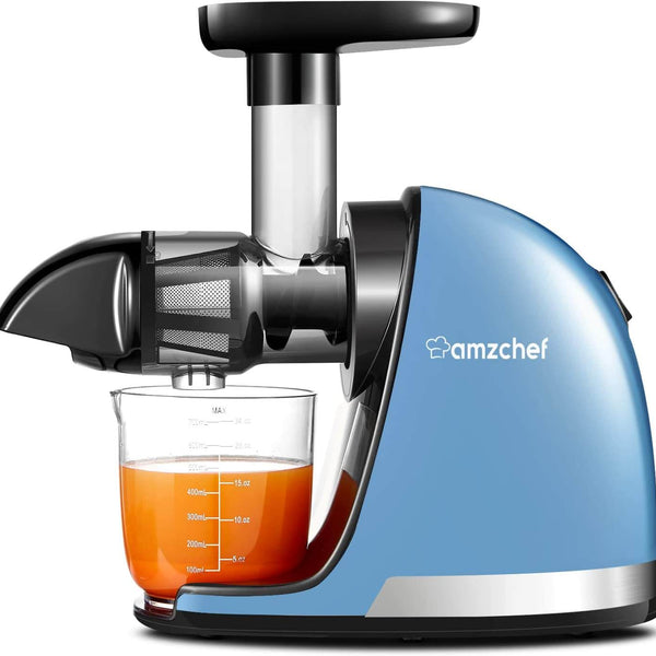 AMZCHEF Slow Juicer Extractor Professional Juice Machine ZM1501 Light Gray
